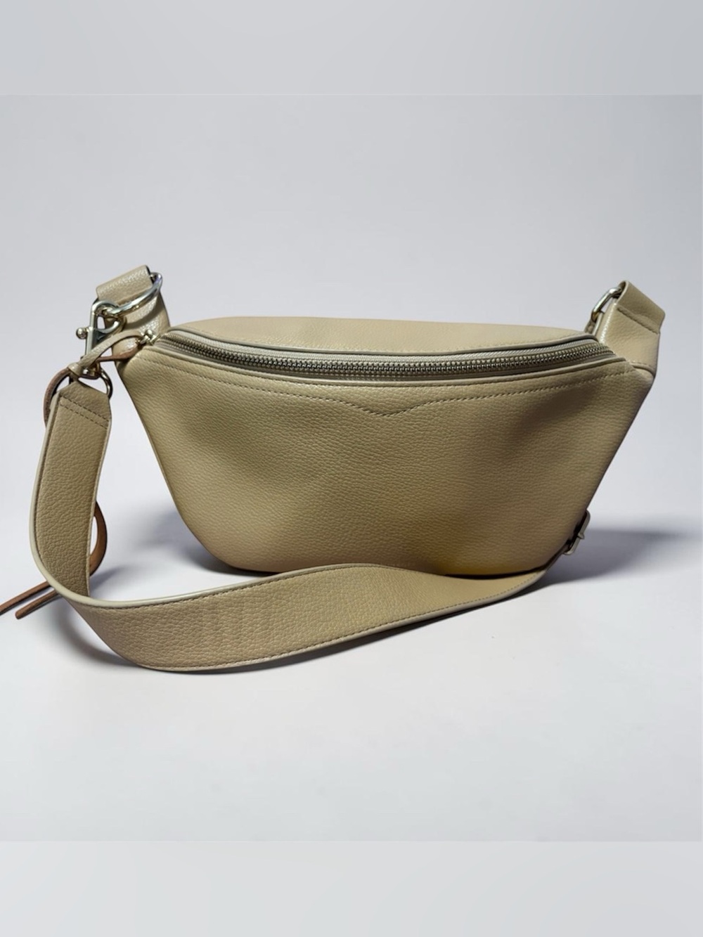 Rebecca Minkoff Bree Belt Bag Leather Crossbody Camel Color Gold Hardware